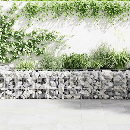 Gabionhegn 600x50x50 cm Galvaniseret Stål 2 stk