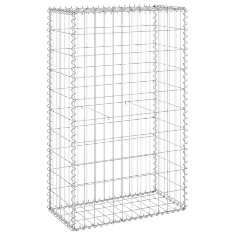 Gabionhegn 60x30x100 cm Galvaniseret Stål