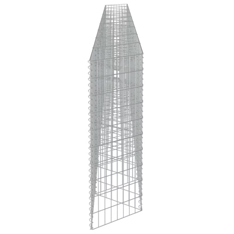 Gabionhegn 630x30x100 cm Galvaniseret Stål 2 Stk