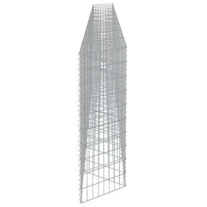 Gabionhegn 630x30x100 cm Galvaniseret Stål 2 Stk