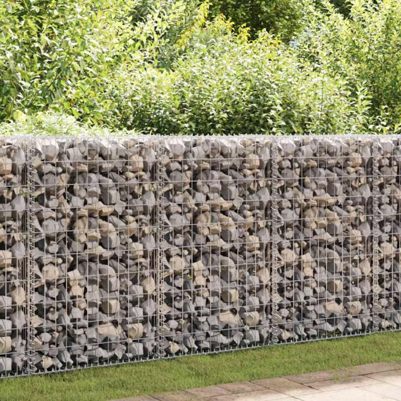 Gabionhegn 900x30x100 cm Galvaniseret Stål 3 Stk