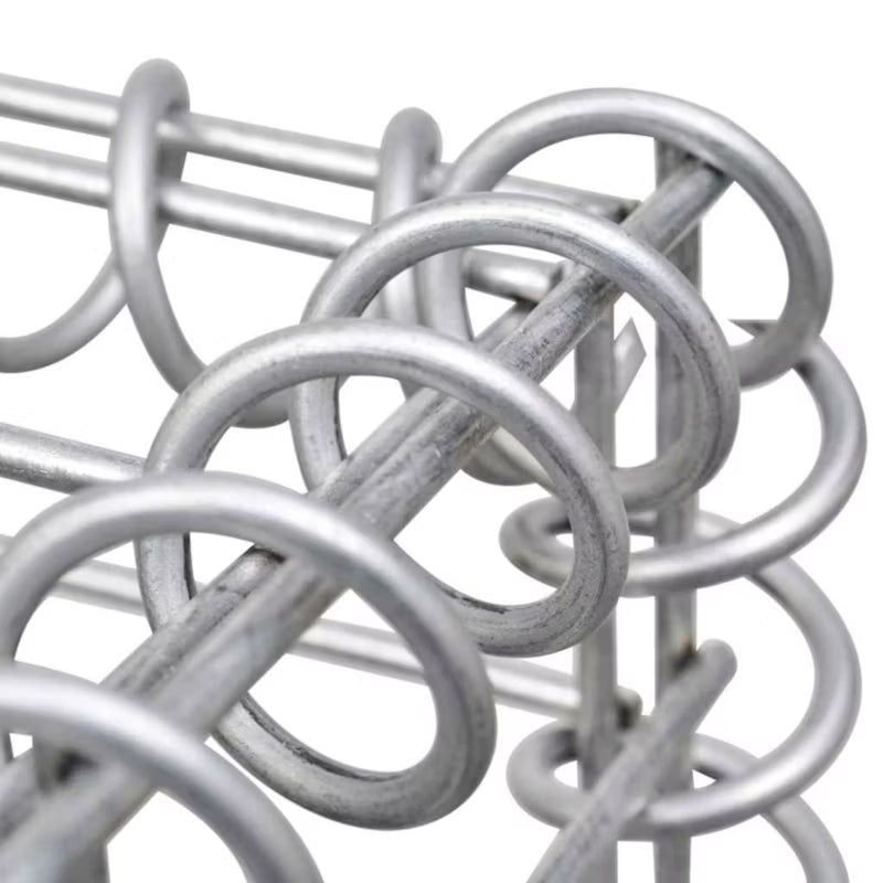 Gabionhegn 900x30x200 cm Galvaniseret Stål 5 Stk