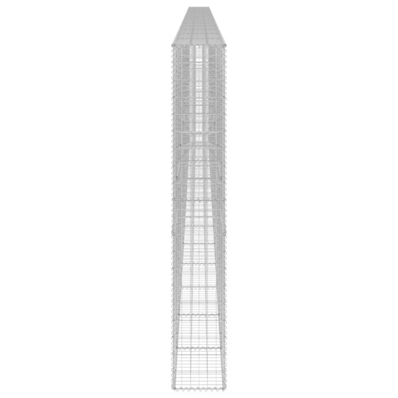 Gabionhegn 900x30x200 cm Galvaniseret Stål 5 Stk