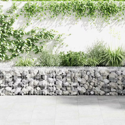 Gabionhegn 900x50x50 cm Galvaniseret Stål 2 Stk