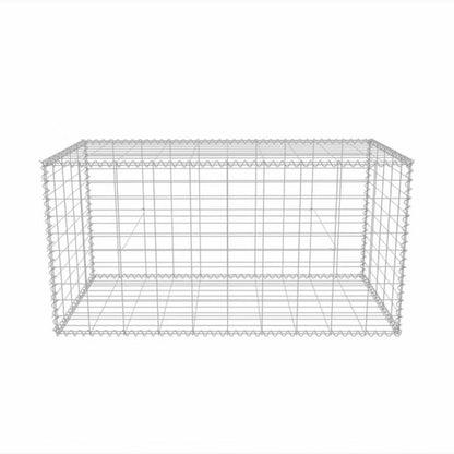 Gabionkurv 100x50x50 cm Galvaniseret Stål