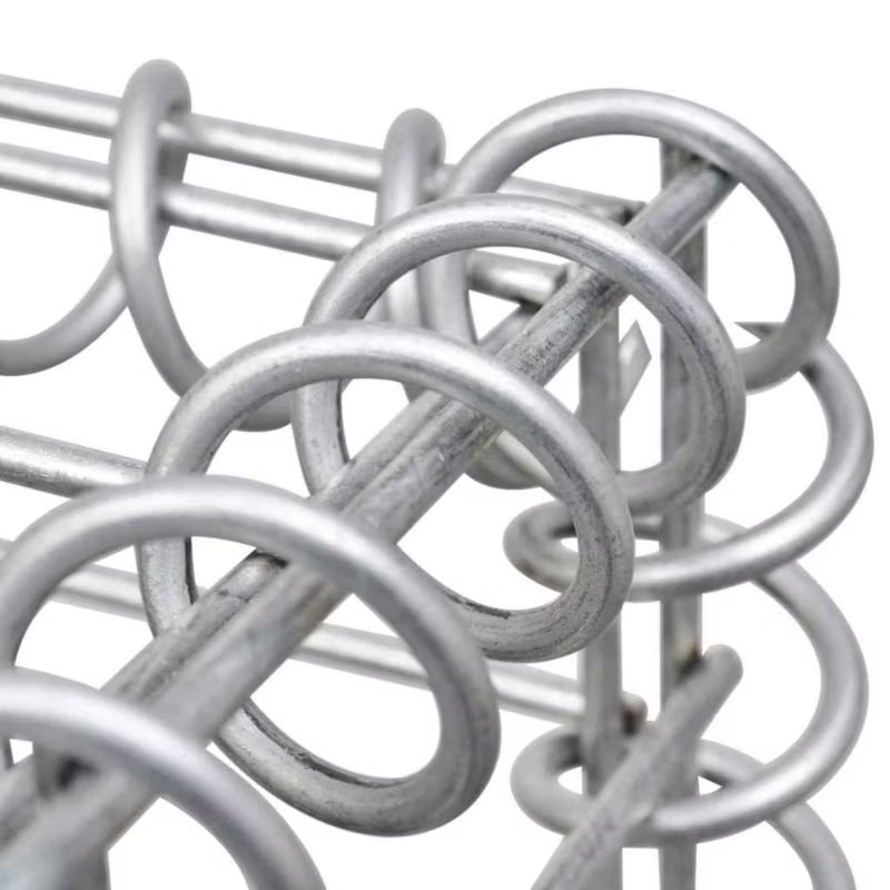 Gabionkurv 100x50x50 cm Galvaniseret Stål