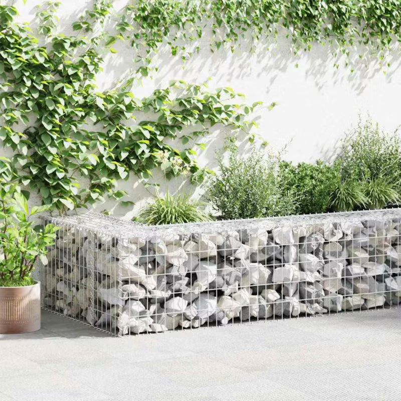 Gabionkurv 100x50x50 cm Galvaniseret Stål