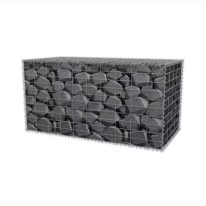 Gabionkurv 100x50x50 cm Galvaniseret Stål