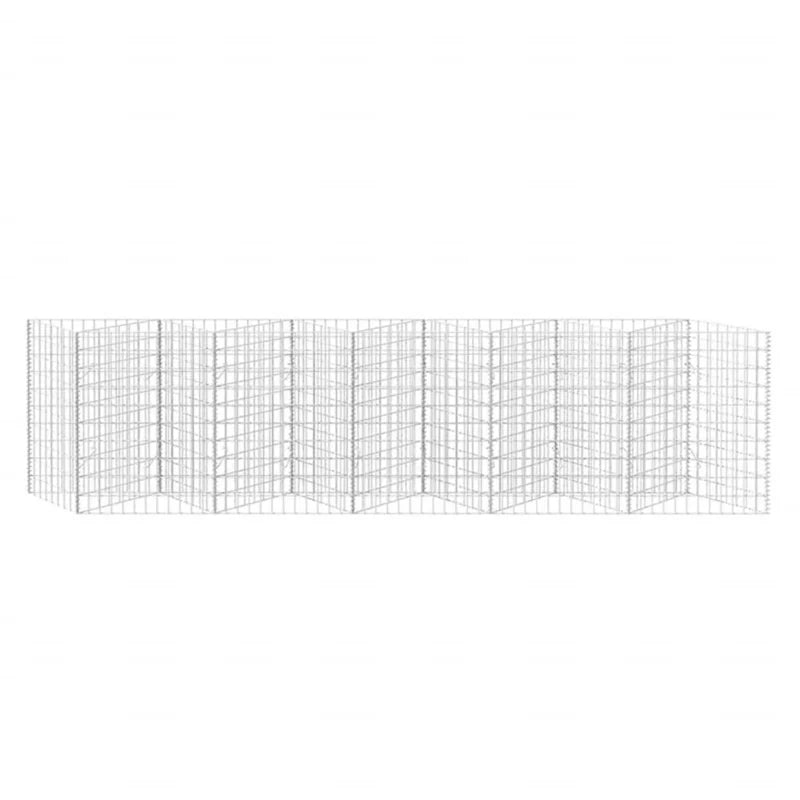 Gabionkurv 300x30x100 cm Galvaniseret Stål