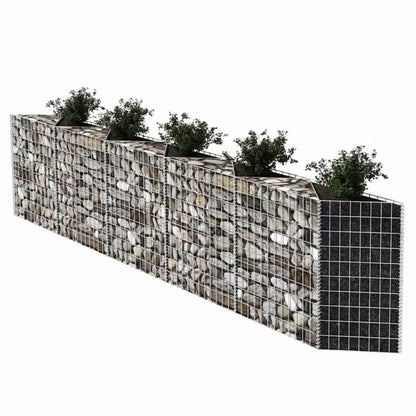 Gabionkurv 300x30x100 cm Galvaniseret Stål
