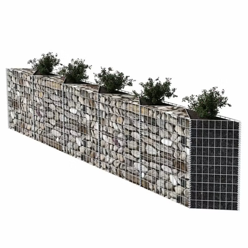 Gabionkurv 300x30x100 cm Galvaniseret Stål