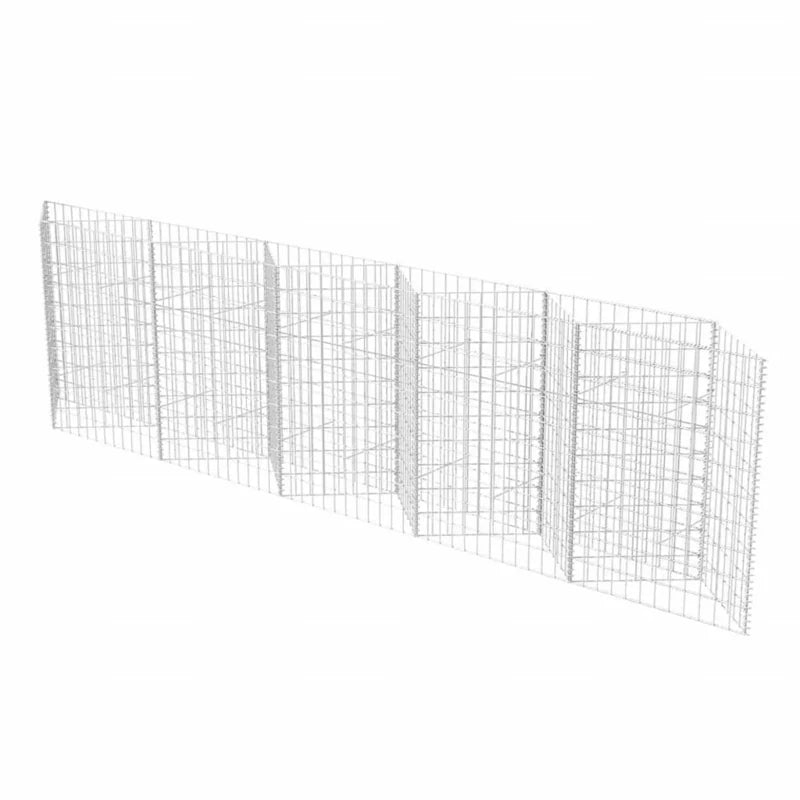 Gabionkurv 300x30x100 cm Galvaniseret Stål