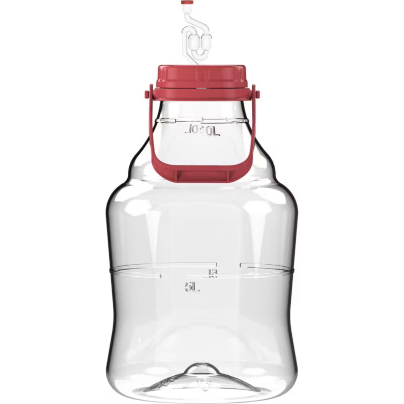 Gæringsballon 10 Liter Brudsikker Transparent
