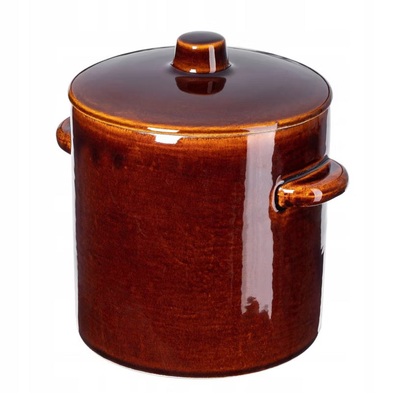 Gæringskrukke 2L Brun Stentøj