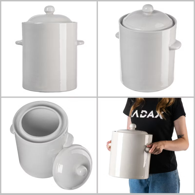 Gæringskrukke Athena 5 Liter Brun
