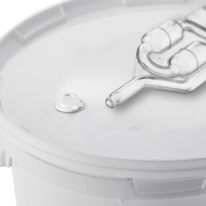 Gæringsspand 20 Liter Hvid med Låg