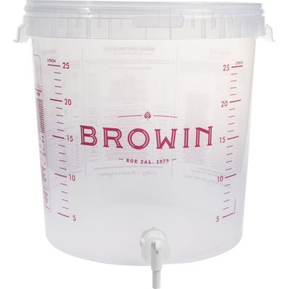 Gæringsspand 30 Liter Transparent med Hane