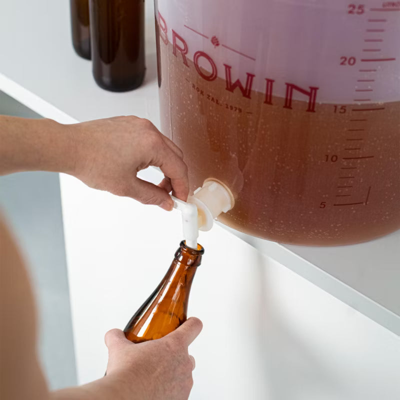 Gæringsspand 30 Liter Transparent med Hane