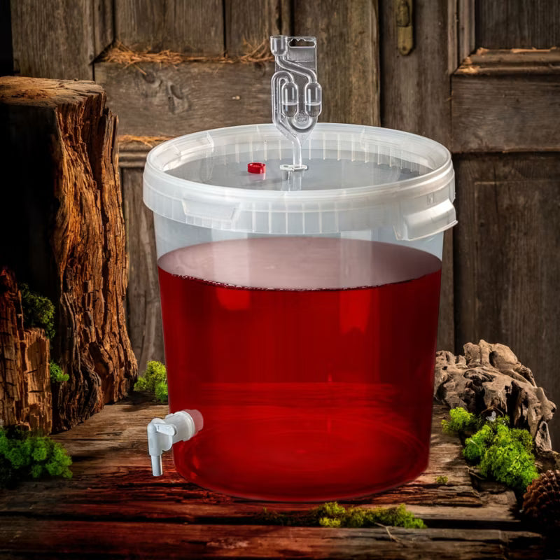 Gæringsspand Sæt 33 Liter Transparent