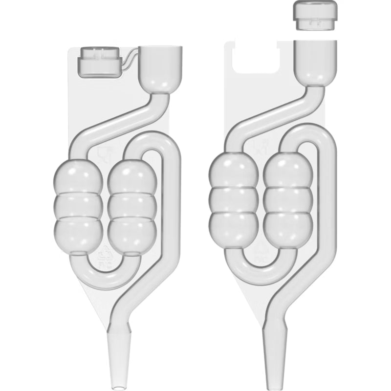 Gærrør 6-Kammer V2 Transparent Plast