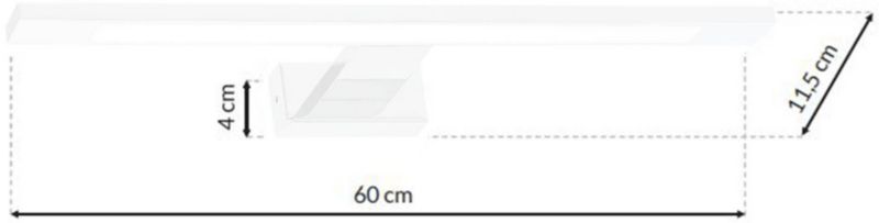 LED Væglampe Shine 13,8 W Hvid 60 cm