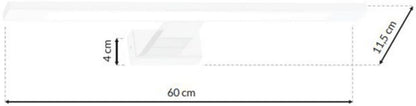 LED Væglampe Shine 13,8 W Hvid 60 cm