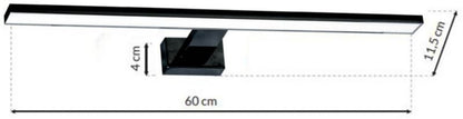LED-væglampe Shine 13,8 W Sort