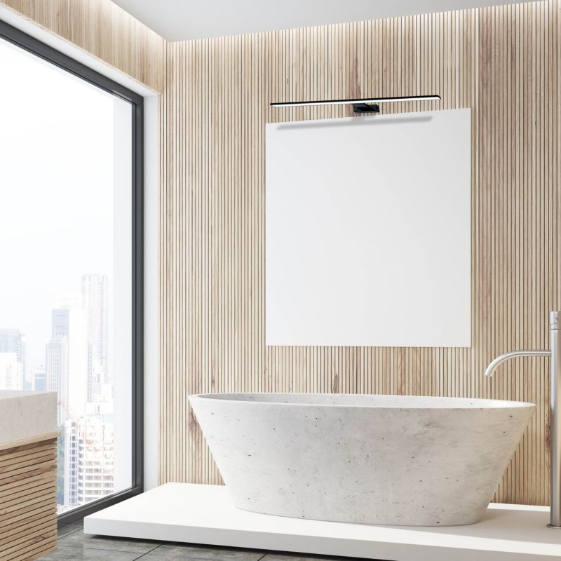 LED-væglampe Shine 13,8 W Sort