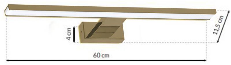 Galeria LED Shine 13,8 W i messing
