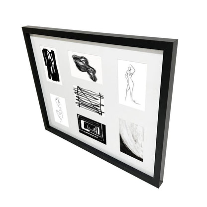 GoodHome Islande billedgalleri 43 x 53 cm sort