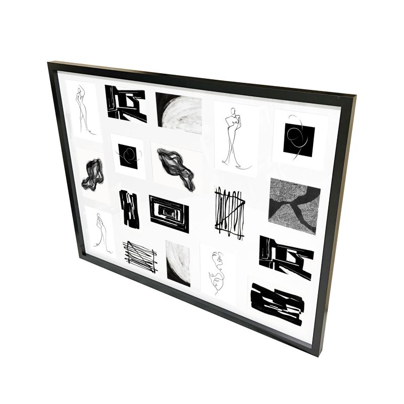 GoodHome Islande billedgalleri 63 x 83 cm sort