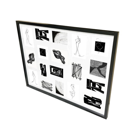 GoodHome Islande billedgalleri 63 x 83 cm sort