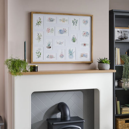 GoodHome Islande billedgalleri 65,6 x 85,6 cm til 18 billeder i egetræseffekt