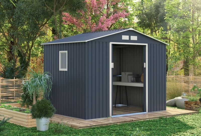 Corciano Amy garage 240x168x220 cm stål værktøjsskur 1 stk.