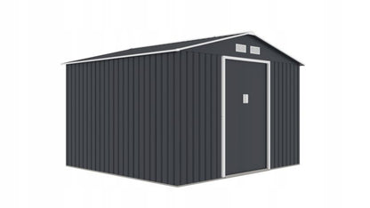 Corciano metalgarage 277 x 255 x 212 cm værktøjsskur 1 stk.