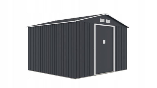 Corciano metalgarage 277 x 255 x 212 cm værktøjsskur 1 stk.
