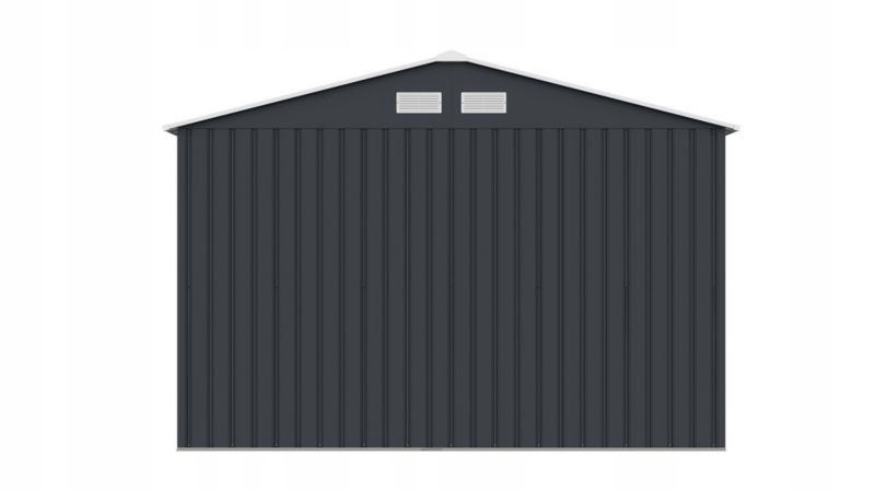 Corciano metalgarage 277 x 255 x 212 cm værktøjsskur 1 stk.