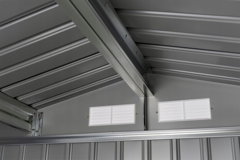Corciano metalgarage 277 x 255 x 212 cm værktøjsskur 1 stk.