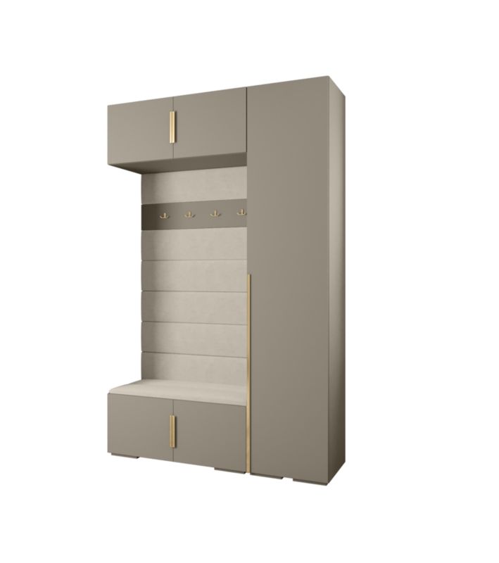 Abiks INOVA 1 Z19 Entregarderobe med Kashmir-finish og Elegante Gulddetaljer