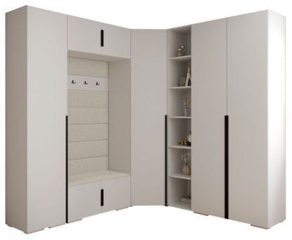Abiks INOVA 1 Z2 Entré Garderobesæt Hvid Mat Manila Beige
