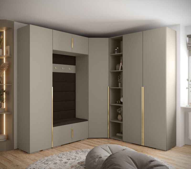 Luksuriøst Abiks INOVA 1 Z2 Entré Garderobesæt i Kashmir og Guld