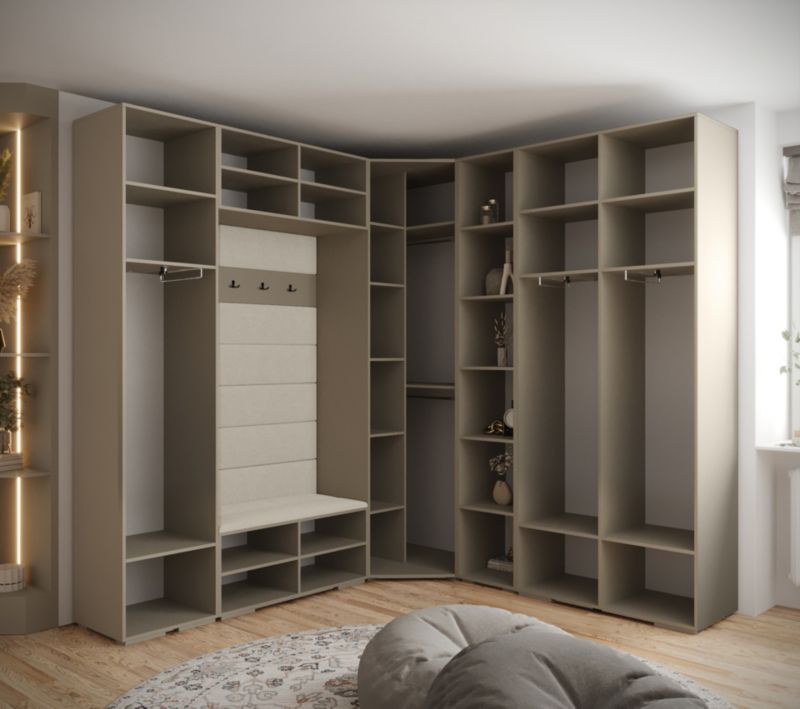 Luksuriøst Abiks INOVA 1 Z2 Entré Garderobesæt i Kashmir og Guld