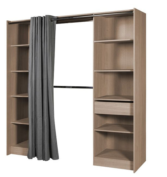 Garderobe Form Eklips 200 x 200 x 48 cm egetræ
