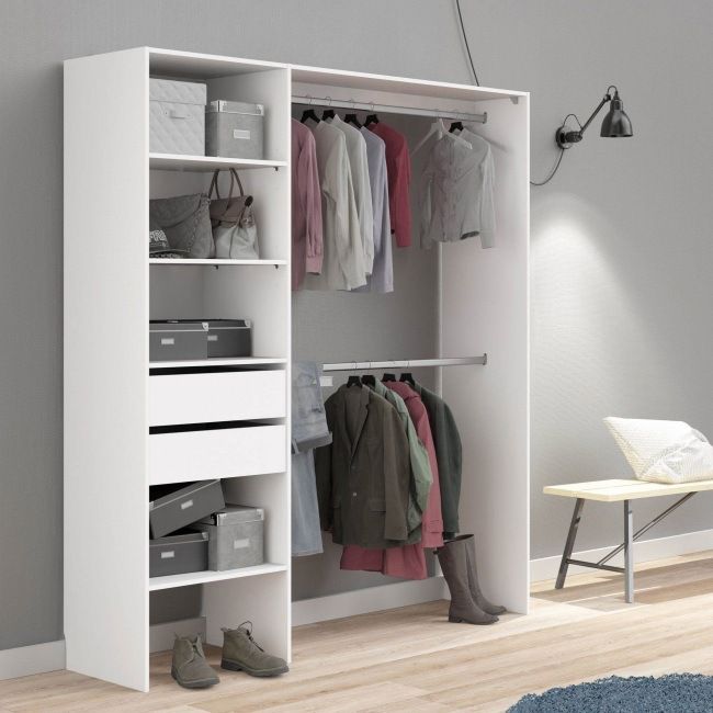 Form Zodiak garderobe 200 x 181 x 45 cm hvid