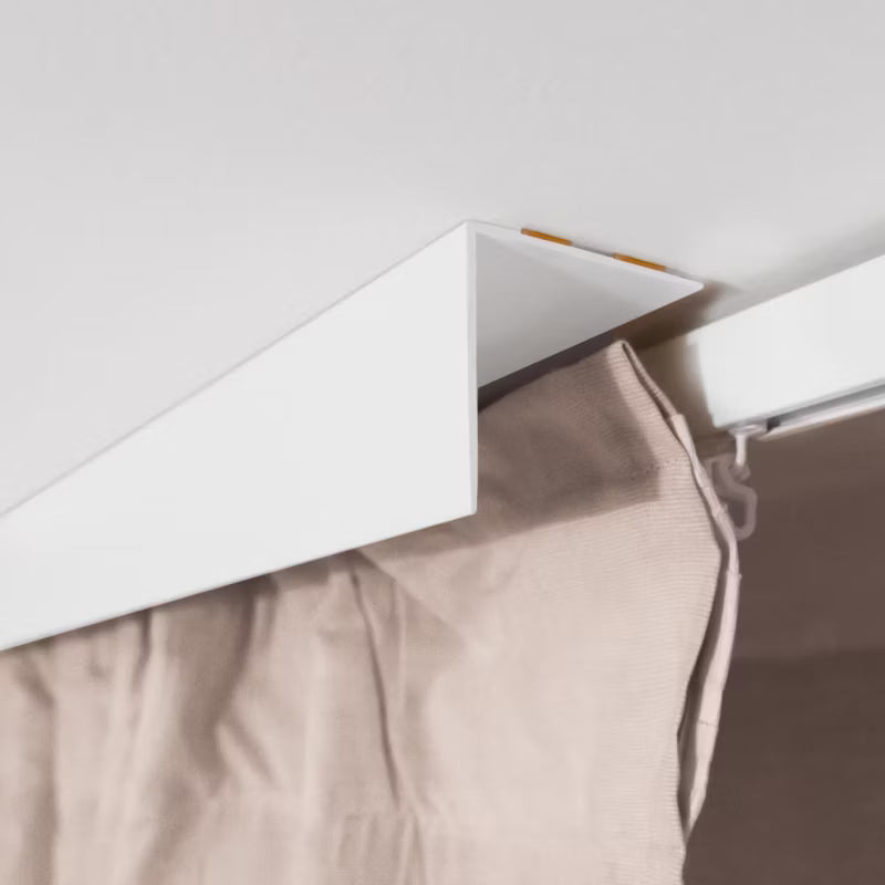 Gardinskinne Skjuler 30x30 mm 200 cm Sort