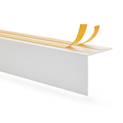 Gardinskinne Skjuler PVC 200 cm Selvklæbende
