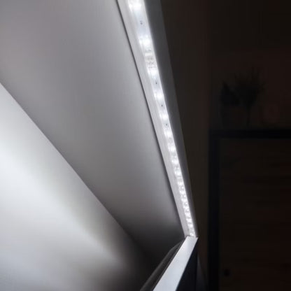 Gardinskinne Skjuler PVC 200 cm Selvklæbende