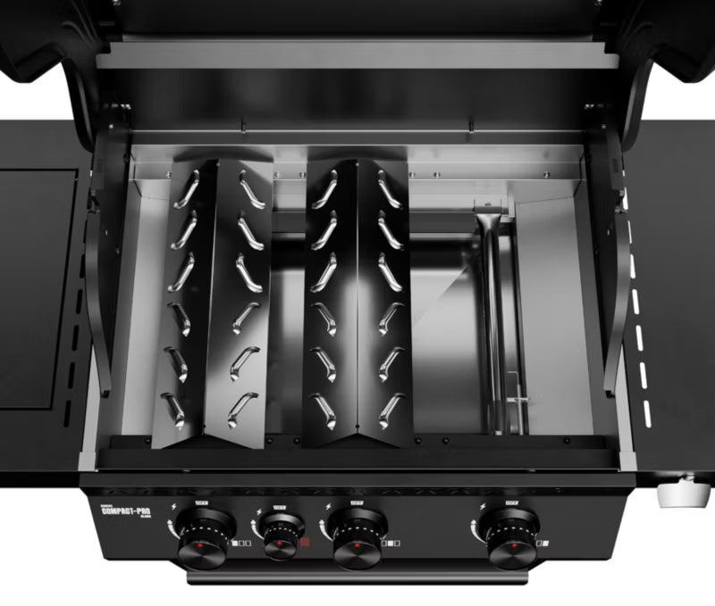 Gasgrill 15,8 kW 133x61 cm Sort Stål