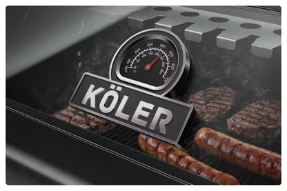 Gasgrill 15,8 kW 133x61 cm Sort Stål