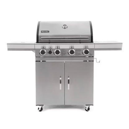 Gasgrill 17,5 kW 4+1 Brændere Sølv